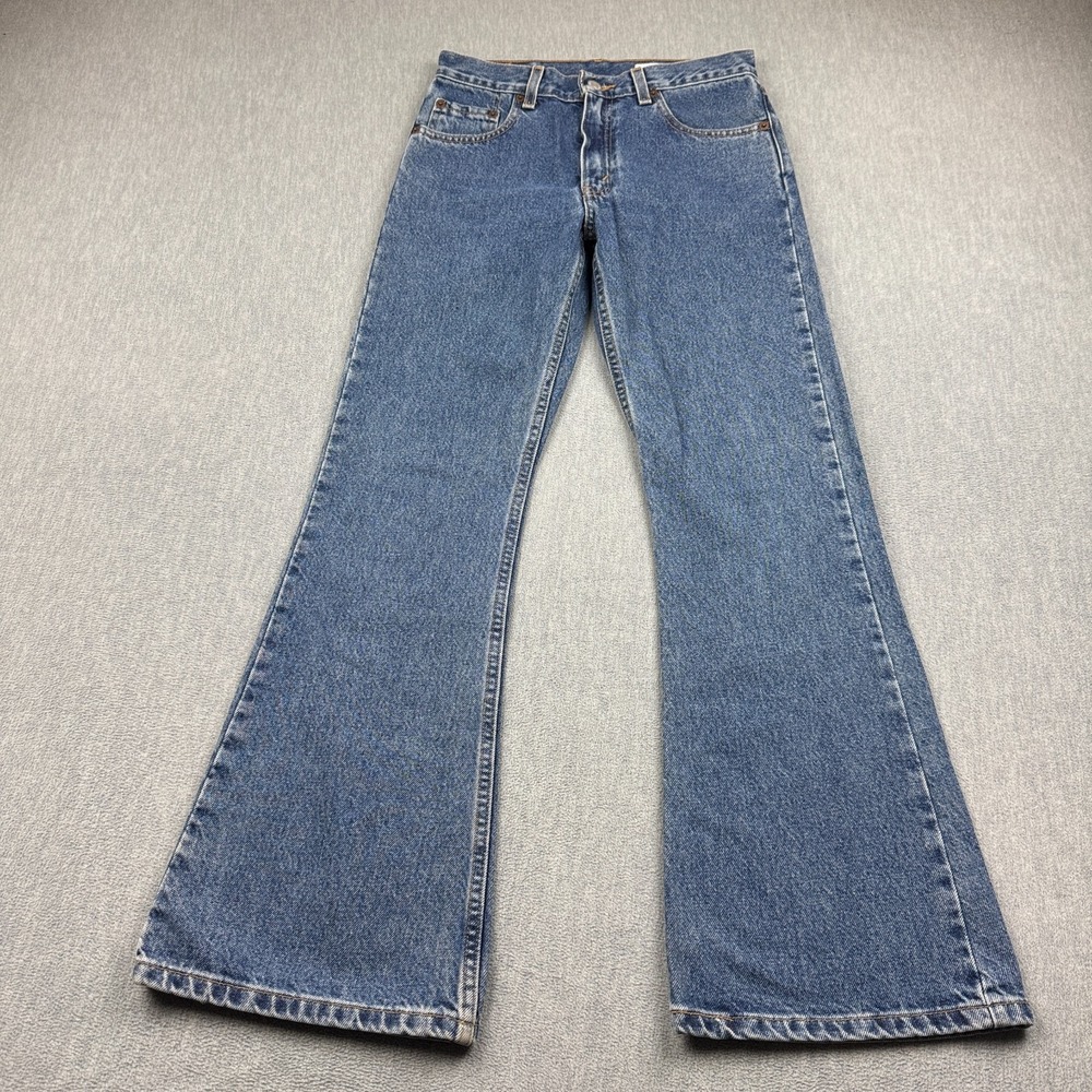 Vintage 514 Jeans Womens 16 27X30 Blue Denim Bootcut Western Rodeo Y2K Pants
